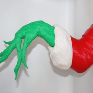 🎄 Grinch-Inspired Wall-Mounted Arm & Hand