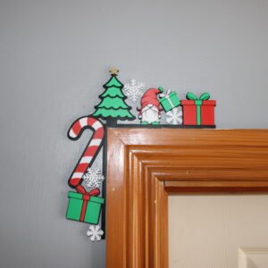 Gnome Christmas Door Corner Decor