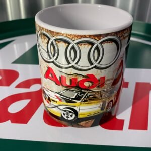 ⚡ Audi Quattro — Vintage Rusted Effect Mug