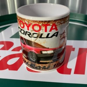 🚗 Toyota Corolla — Vintage Rusted Effect Mug