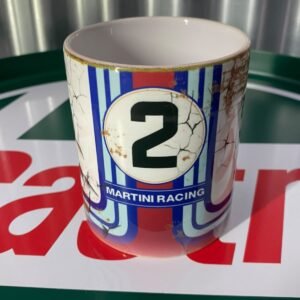🏁 Martini Racing — No.2 Vintage Cracked Effect Mug