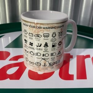 🚗 Know Your Car Warning Lights — Funny Mug 🚗